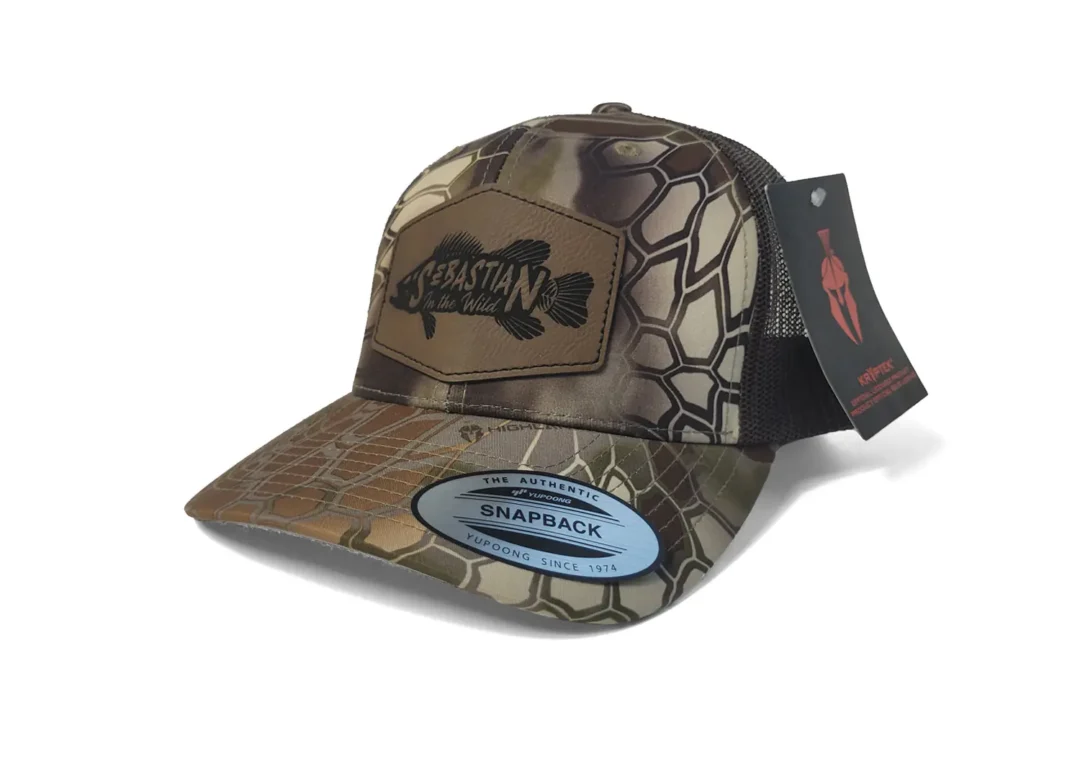 Logo Trucker Snapback Hat - Kryptek Highlander Brown