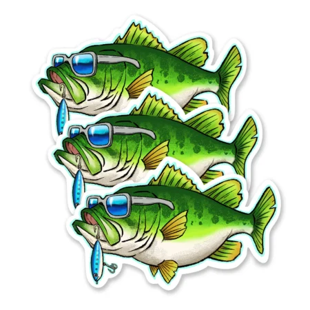 The Bass Boss Stickers